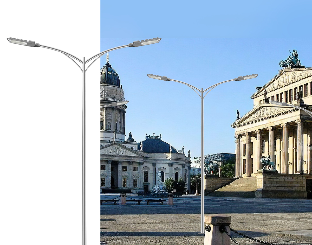 Highway Double Arm Light Pole