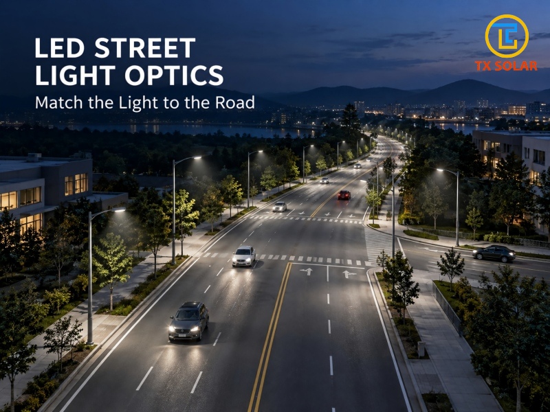 LED street light optics
