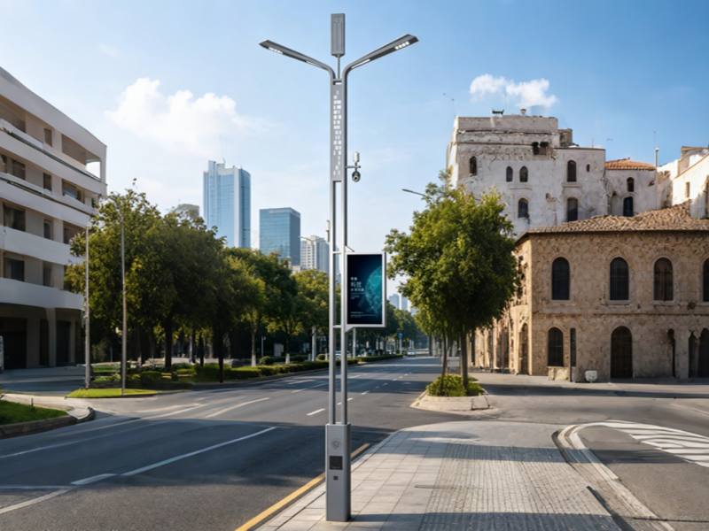 Outdoor intelligent lamp posts