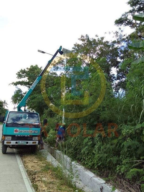 Philippine 6m 30w solar street lamp (2)