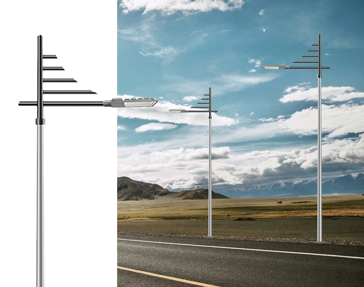 Q235 Shape Light Pole