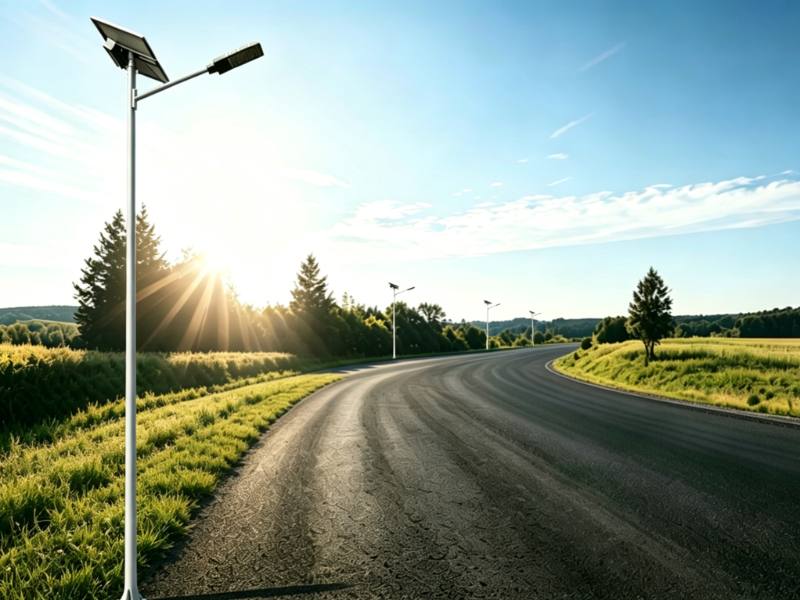 Separated solar street lamps