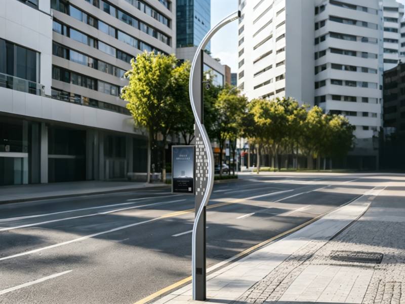 Smart integrated pole