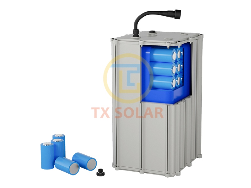 Solar street light batteries
