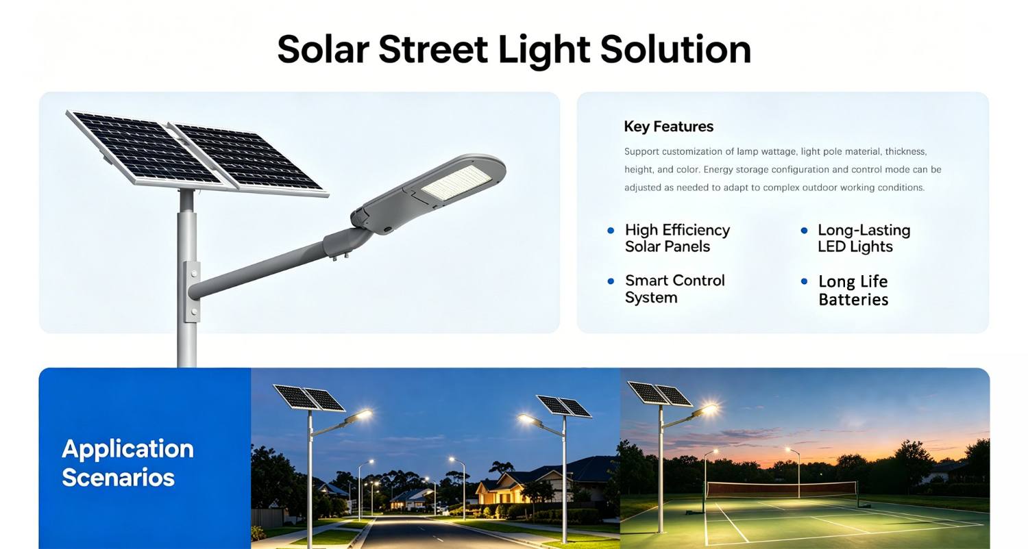Solar street lights solution
