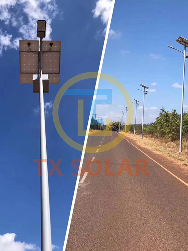 Tanzanian 8-meter 80-watt solar street lamp, tank lamp (3)