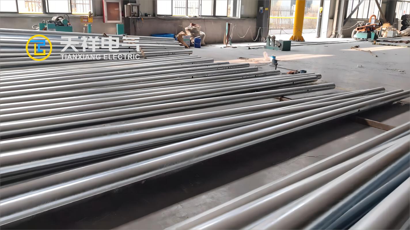 galvanized light pole