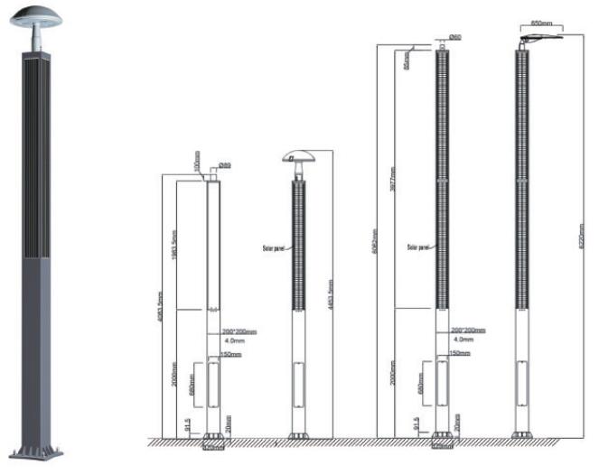 solar integrated garden light